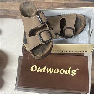 Outwoods Tan Buckle Sandals